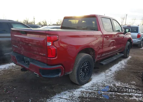 2021 Chevrolet Silverado 1500 4Wd Short Bed Rst из США, поврежденный, VIN 3GCUYEED1MG460790